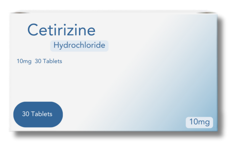 Cetirizine Hydrochloride 10mg - 30 tablets