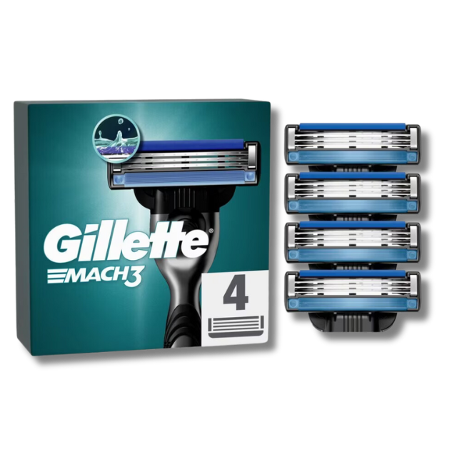 Gillette Mach3 - Pack of 4  Blade Pack