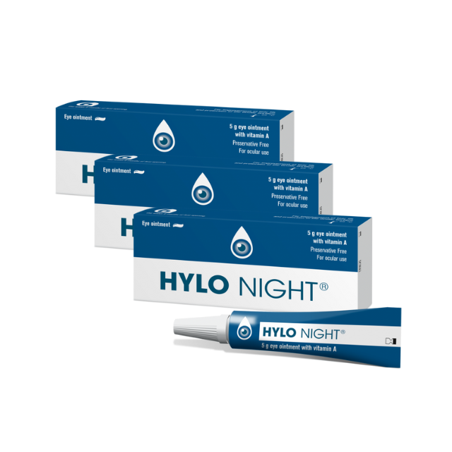 Hylo-Night Eye Ointment - 5g Pack of 3