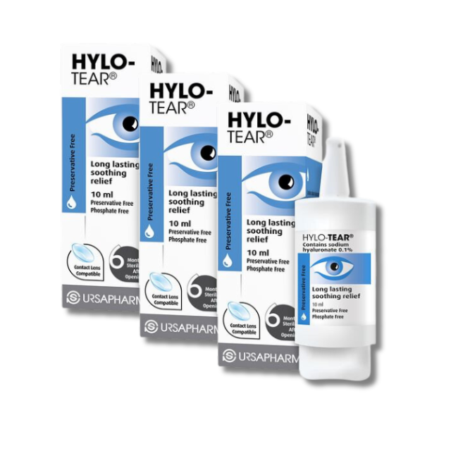 Hylo-Tear Eye Drops - 10ml x3 Pack