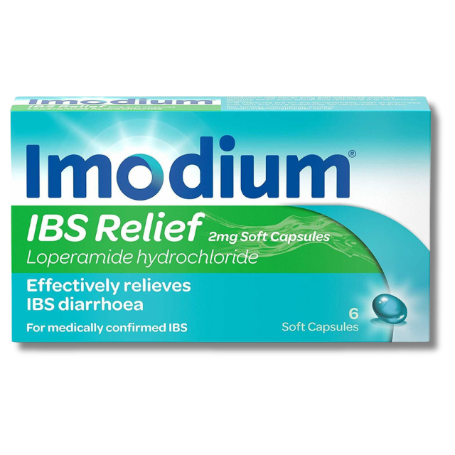 Imodium 2mg IBS Relief - 6 Soft Capsules