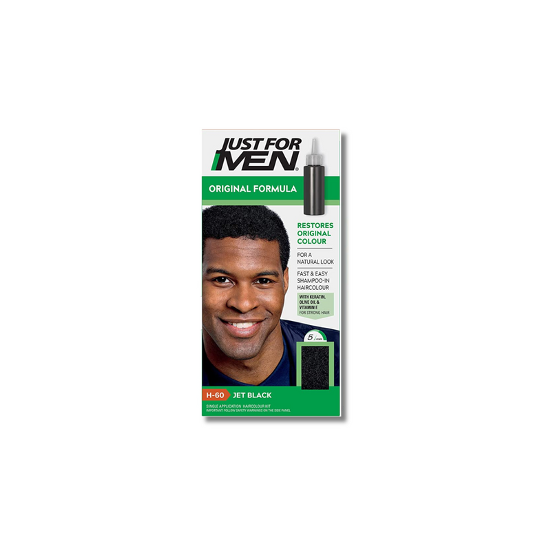 Just For Men Shampoo-In Hair colour Natural Jet Black H-60