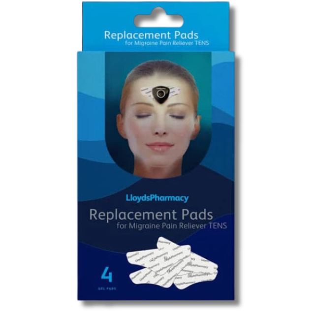 LLP Replacement Pads for Migraine - 4 Gel Pads