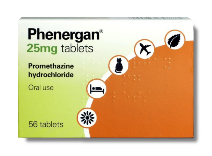 phenergan night time 25mg tablets