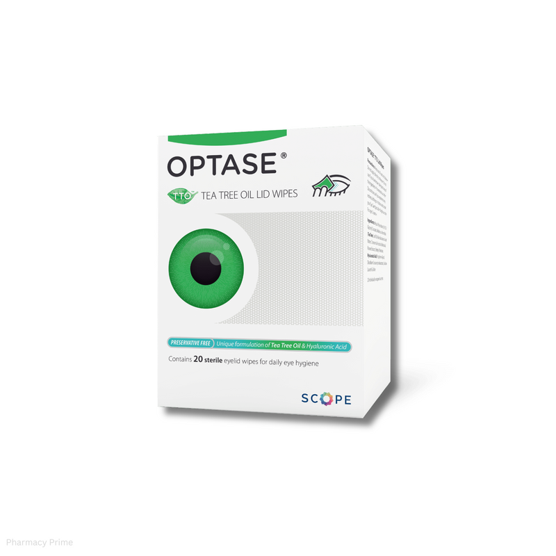 Optase Tea Tree Oil Eyelid Cleansing Wipes - 20 Wipes