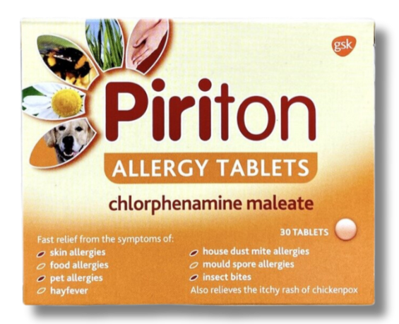 Piriton 4mg - 30 Tablets