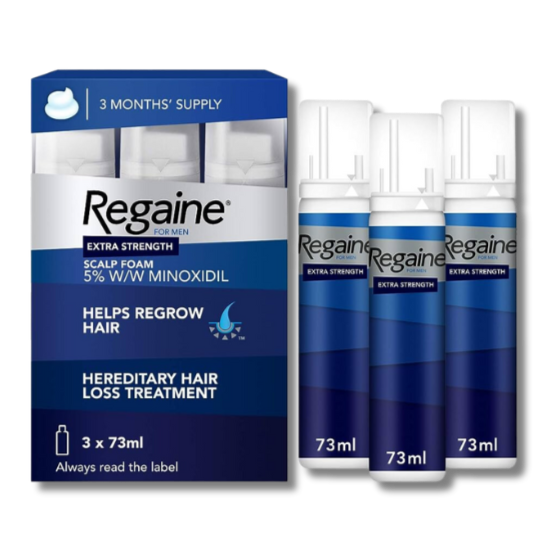 Regaine For Men Extra Strength Scalp Foam - 3 Months Supply