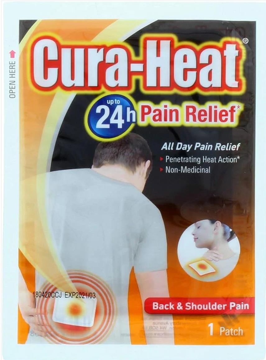 Cura-Heat Pain Relief Heat Patch Back & Shoulder Pain - 1 Patch