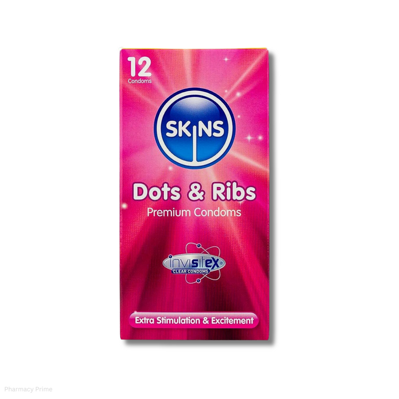 Skins Dots & Ribs - 12 Condoms