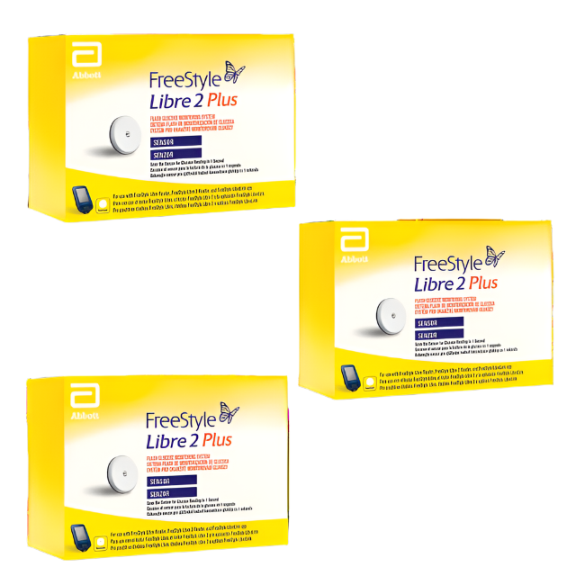 Freestyle Libre 2 Plus Sensor x 3
