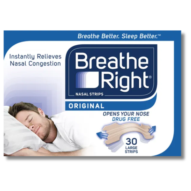 Breathe Right Snoring Relief Large – 30 Nasal Strips