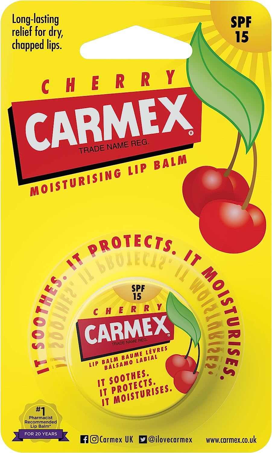Carmex cherry lip balm - 7.5g