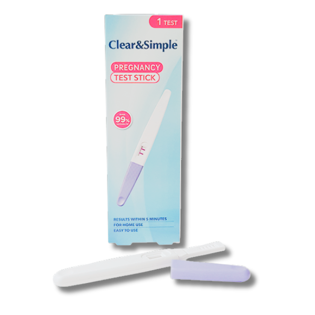 Clear & simple pregnancy test strip - 1 test
