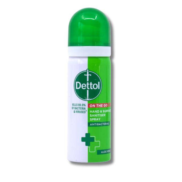 Dettol On-the-Go Hand & Surface Sanitiser Spray Aloe Vera - 50ml