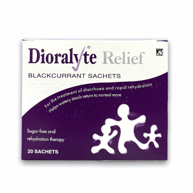 Dioralyte relief blackcurrant - 20 sachets