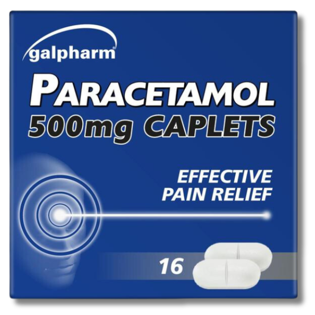 Galpharm Paracetamol 500mg - 16 Caplets