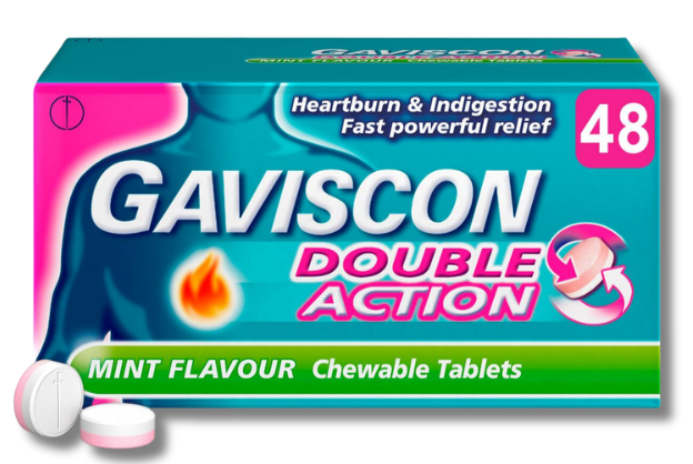 Gaviscon Double Action Mint – 48 Chewable Tablets