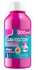 Gaviscon Double Action Heartburn & Indigestion Liquid, Mint Flavour - 300ml