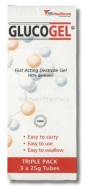 Glucogel Fast Acting Dextrose Gel – 3 Tubes
