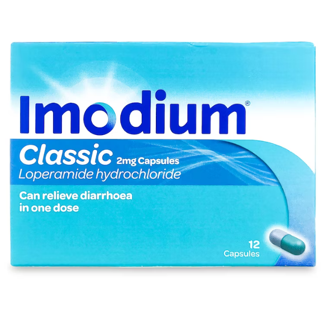 Imodium Classic 2mg – 12 Capsules