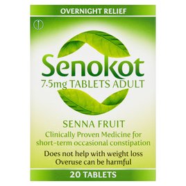 Senokot 7.5mg Tablets Adults - 20 Tablets