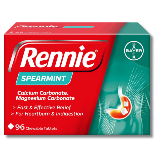 Rennie Spearmint - 96 Chewable Tablets