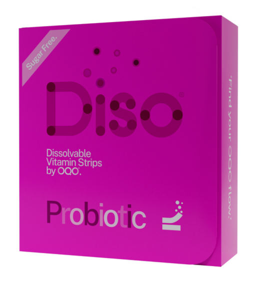 Probiotic Gut Health Oral Strips - Diso Berry Blast - 30 Dissolvable Oral Strips
