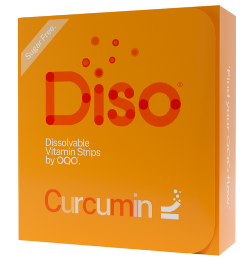 Curcumin Oral Strips - Diso Orange - 30 Dissolvable Oral Strips