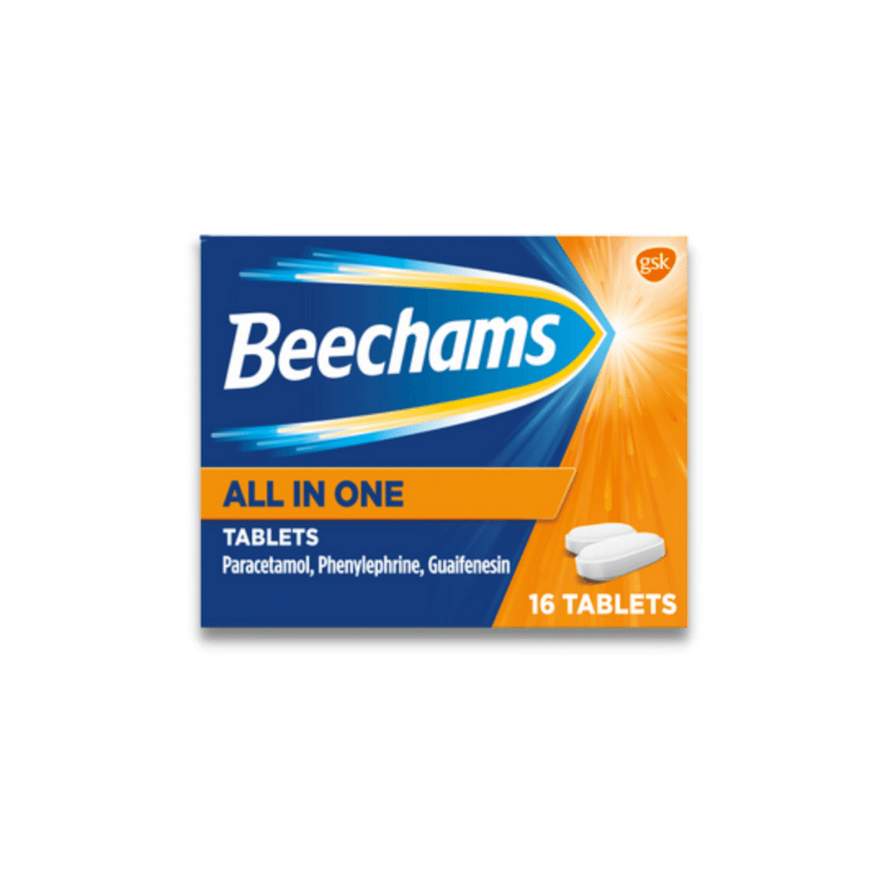 Beechams All In One Cold And Flu Relief Tablets – 16s