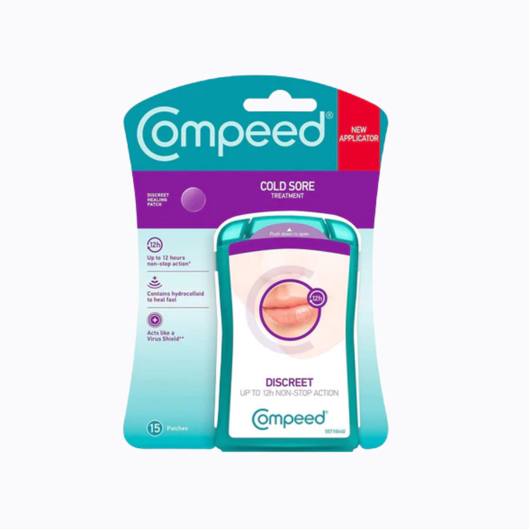 Compeed Total Care Discreet Cold Sore Patches - Pack of 15