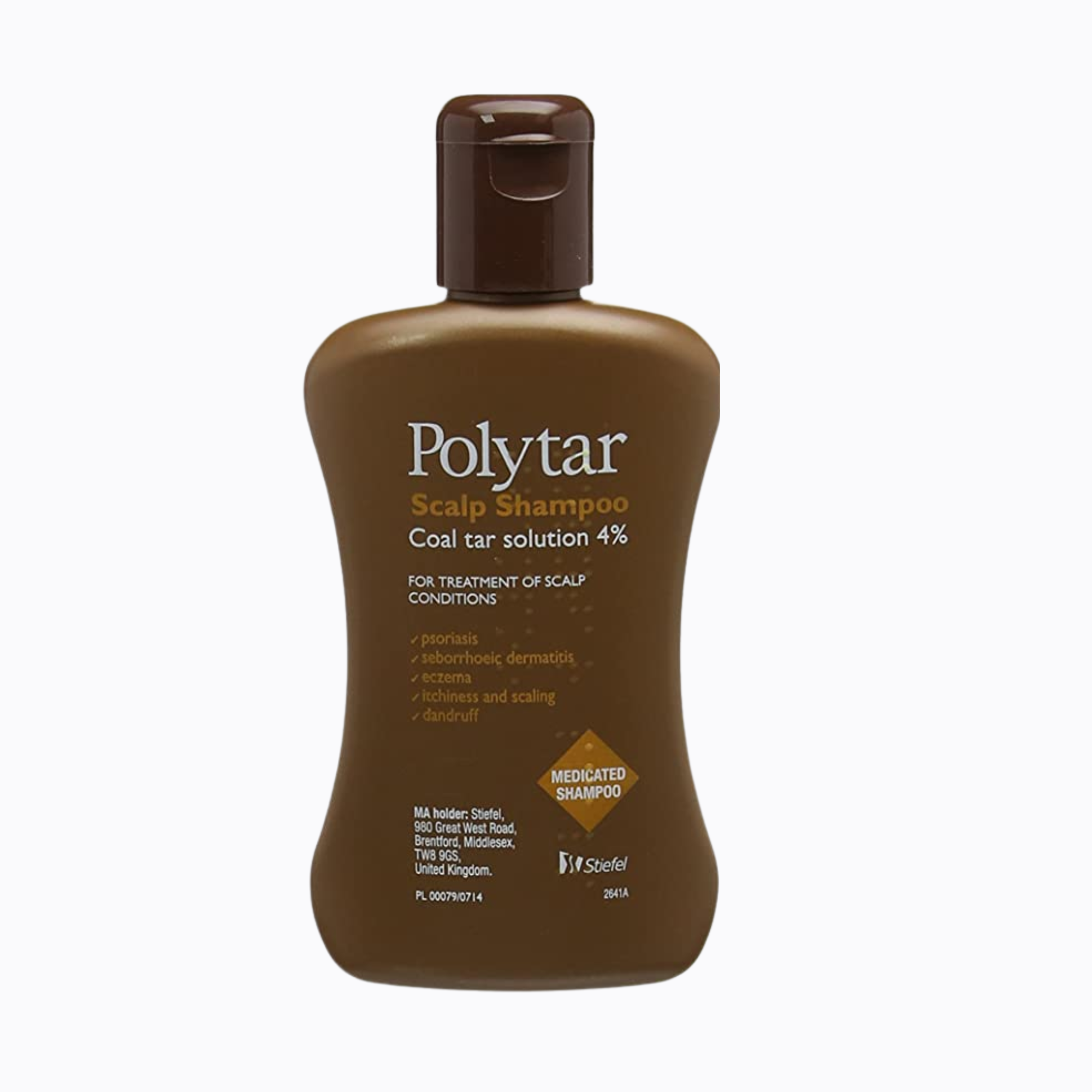 Polytar Scalp Shampoo Psoriasis Eczema Itchiness Coal Tar 4%-150ml