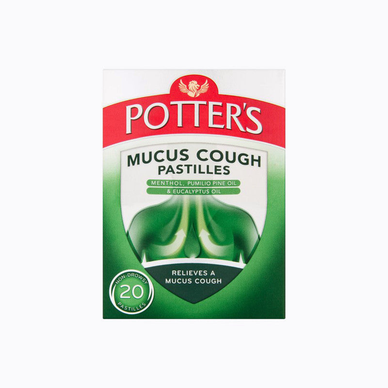 Potters Mucus Cough Pastilles – 20 Pack