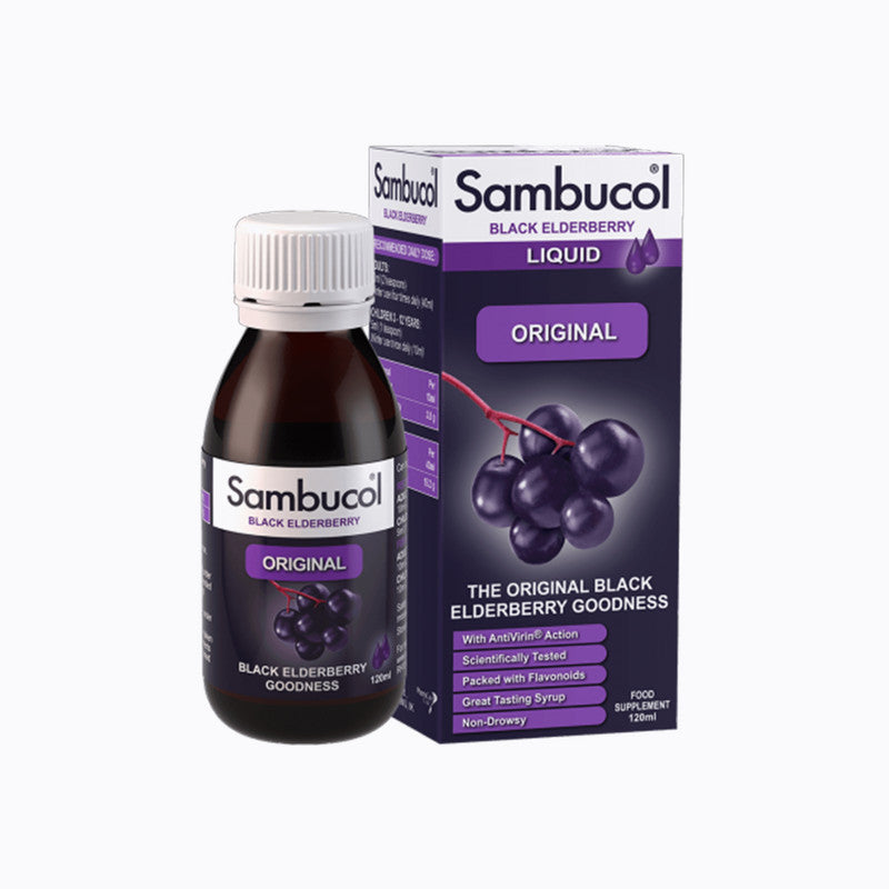 Sambucol Original Natural Blackcurrant Elderberry Liquid - 120ml